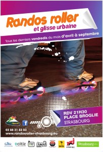 Affiche rando roller Strasbourg